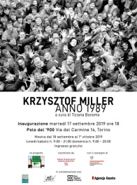Invito inaugurazione mostra fotografica "Krzysztof Miller. Anno 1989"