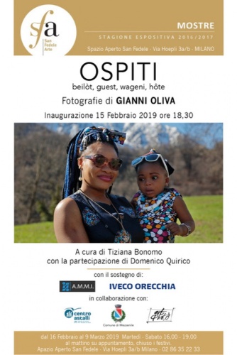 OSPITI beilòt, guest, wageni, hôte  Fotografie di Gianni Oliva allo Spazio San Fedele di Milano