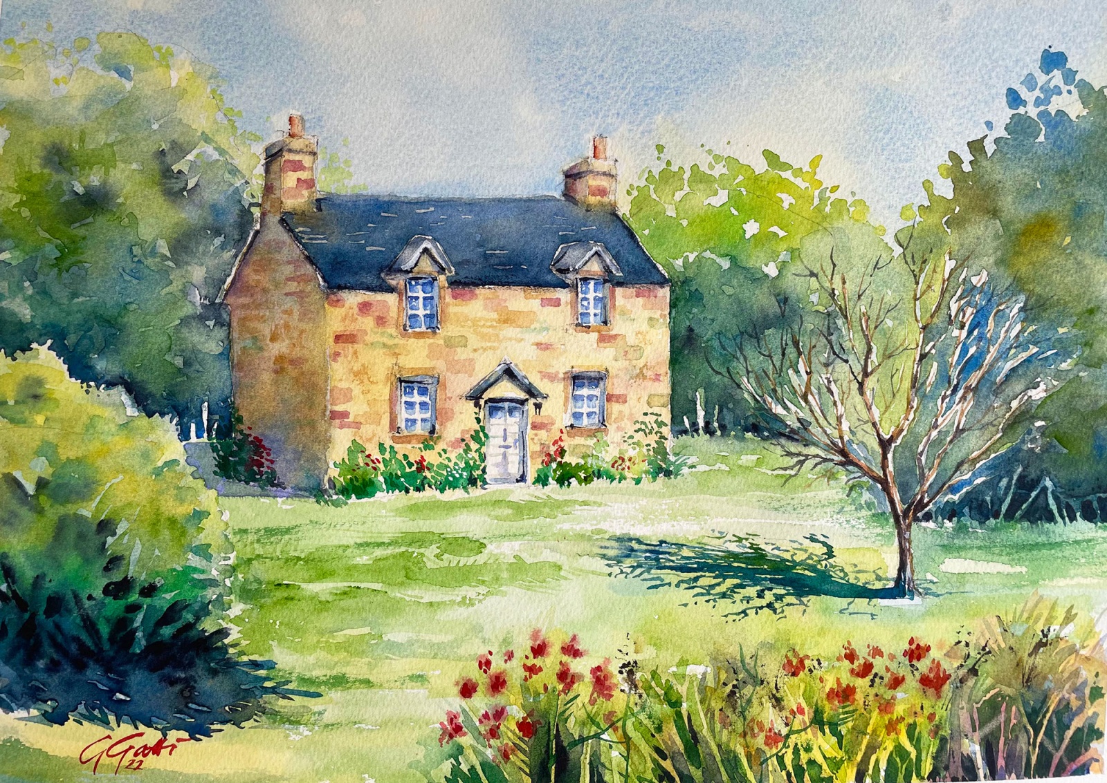 English cottage - watercolour on paper
31x41 cm