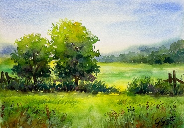 Colori d'estate - watercolour on paper - 31x41 cm